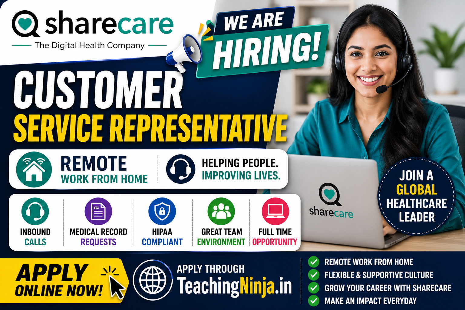 Sharecare Home Jobs Recruitment 2026 – Apply Online For Customer Service Representative | Remote Work
