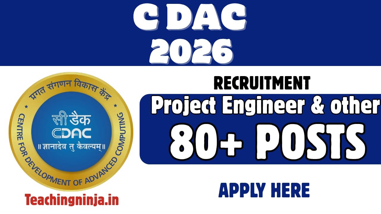 C-DAC Hyderabad Recruitment 2026 Apply Online for 80+ Contractual Posts | Engineers, Developers, Cyber Security & AI Jobs