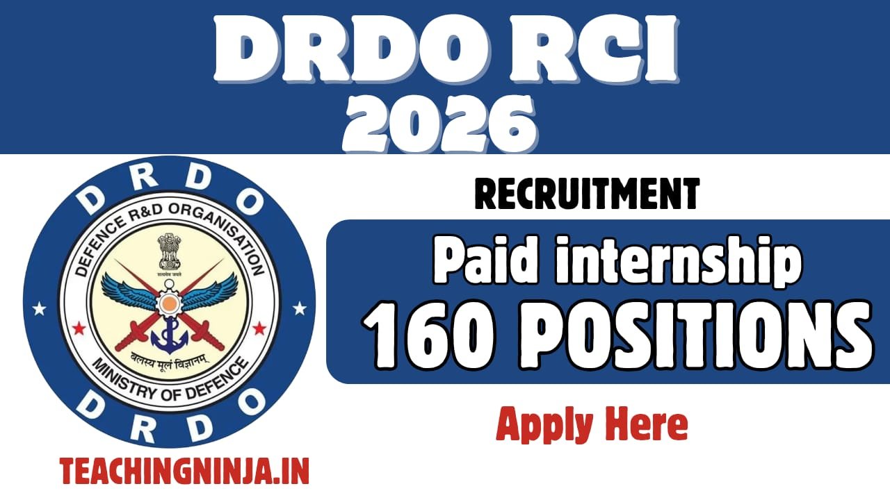 DRDO RCI Paid Internship 2026 | Apply for 160 Internship Positions with ₹5,000 Monthly Stipend