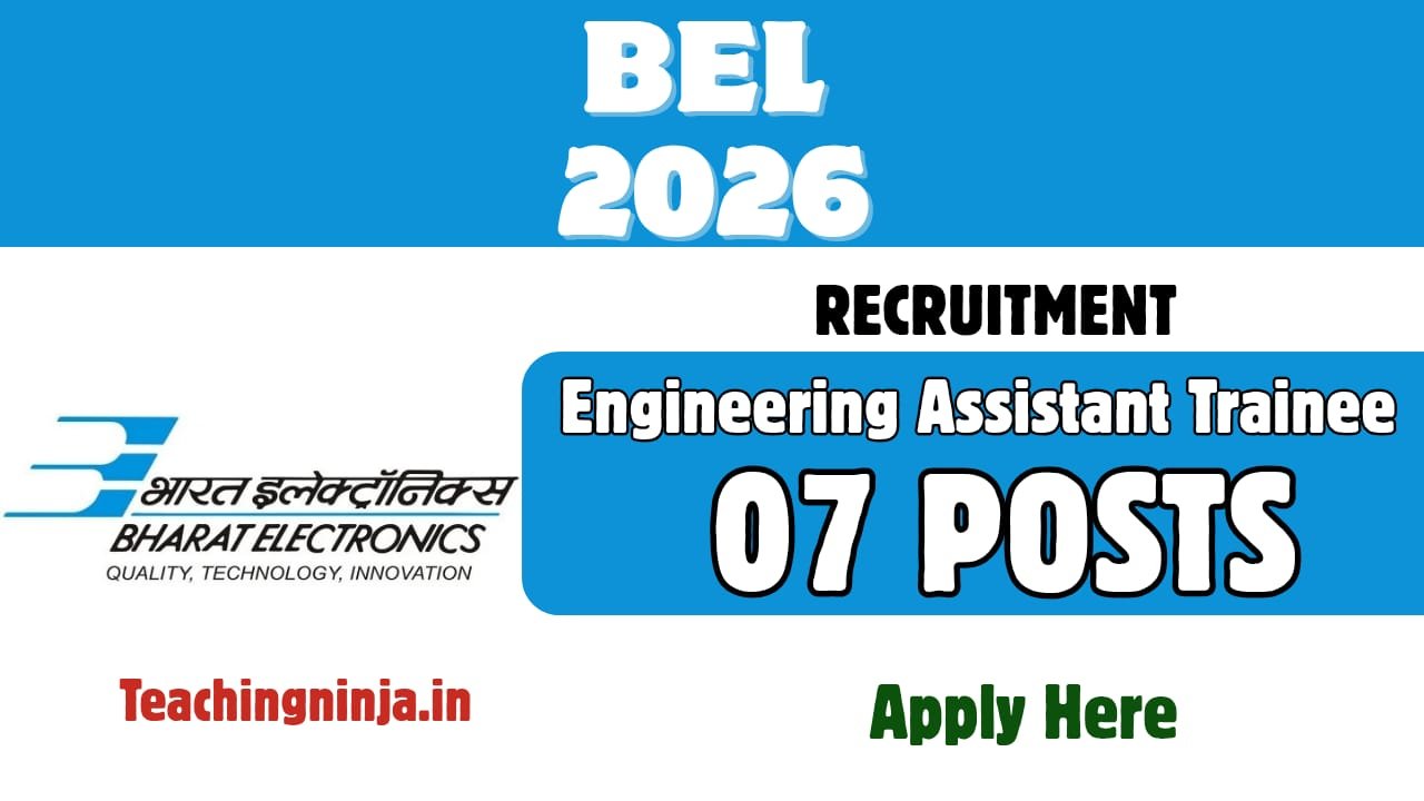 BEL Panchkula Recruitment 2026 – Apply Online for Engineering Assistant Trainee & Technician 'C' Posts